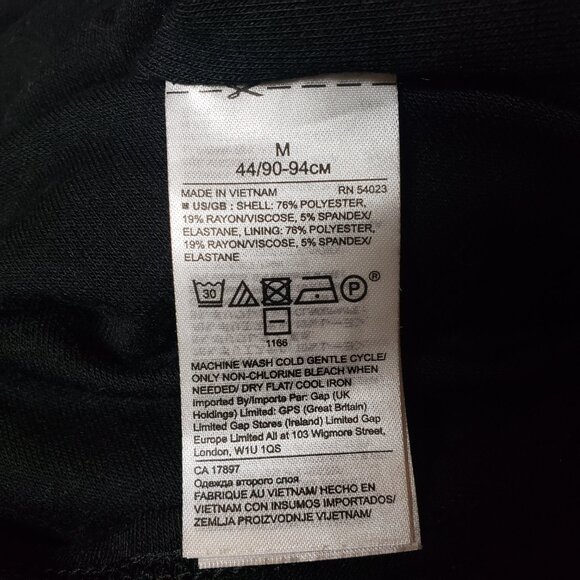 Banana Republic Soft Lux Shirred Side Sheath Midi Dress Black Ladies Size Med - Picture 12 of 13